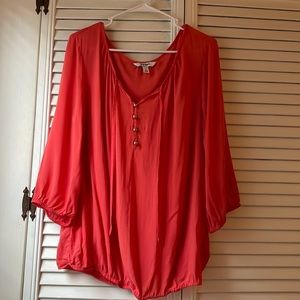 Old Navy Flowy Coral Blouse